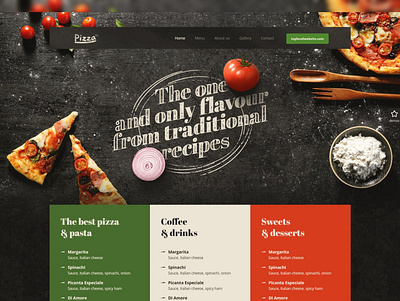 Pizza Landing Page Concept. UI inspiration. clean ui landing page landing page design ui ui design ui designer userinterface userinterfacedesign ux designer web developer