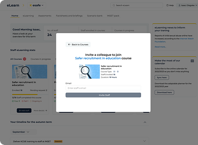 eLearning Dashboard dashboard design education elearning ui