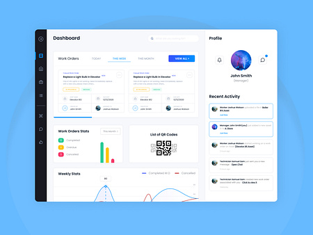 Maintenance Dashboard Web App Design by Darko ☑️ on Dribbble