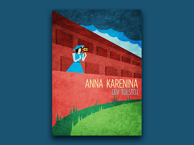 Anna Karenina book art book cover book cover design design flat graphic design illustration illustrator minimal typography vector