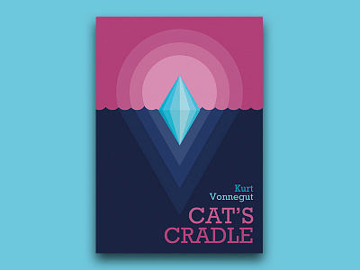 Cat's Cradle book art book cover book cover design design flat graphic design illustration illustrator minimal typography vector