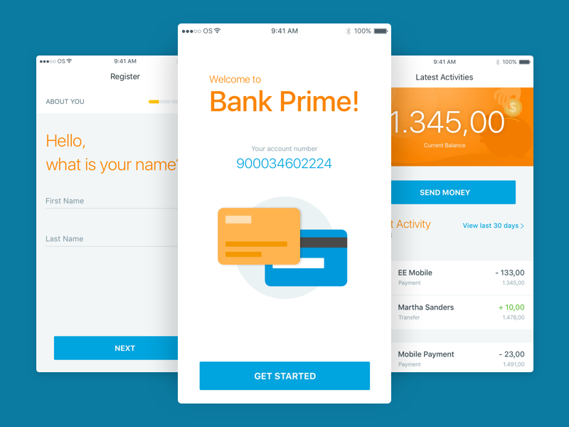 Banking App outsystems mobile bank banking money transfer transactions bankapp credit