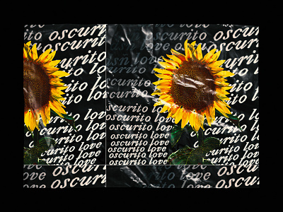Oscurito love acid art dada dark design french guerrilla illustration metatrance poster print scanner sunflower texture typography