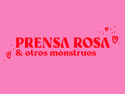 PRENSA ROSA LETTERING artdirection branding cover design editorial illustration lettering logo typography vector