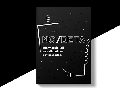 NO/BETA branding cover design editorial fanzine flat icon illustration lettering logo photoshop typography vector