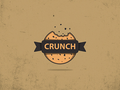 Crunch logo branding buiscuit coockies crunchy dailylogochallange dribbble illustration logo 2d logolovers logomockup vector wordmarks
