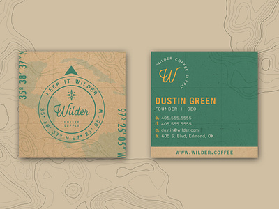 Wilder Coffee Supply Business Card Branding & Design
