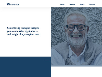 Minimal Senior Living Strategies Website Design
