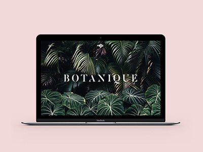 Botanique typography uidesign uxdesign webdesign