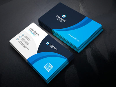 Business Card 2020 flyer design advertising blue brand branding brochure business business logo businesscard card card design company card company id id card logo name card print design vector