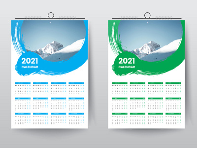 2021 calendar design template