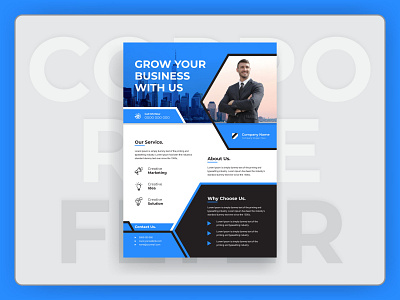 Creative and modern corporate business flyer design 2020 flyer design advertising best flyer blue business company flyer corpoarte flyer corporate corporate design corporate flyer corporate poster creative flyer design modern flyer print ready flyer