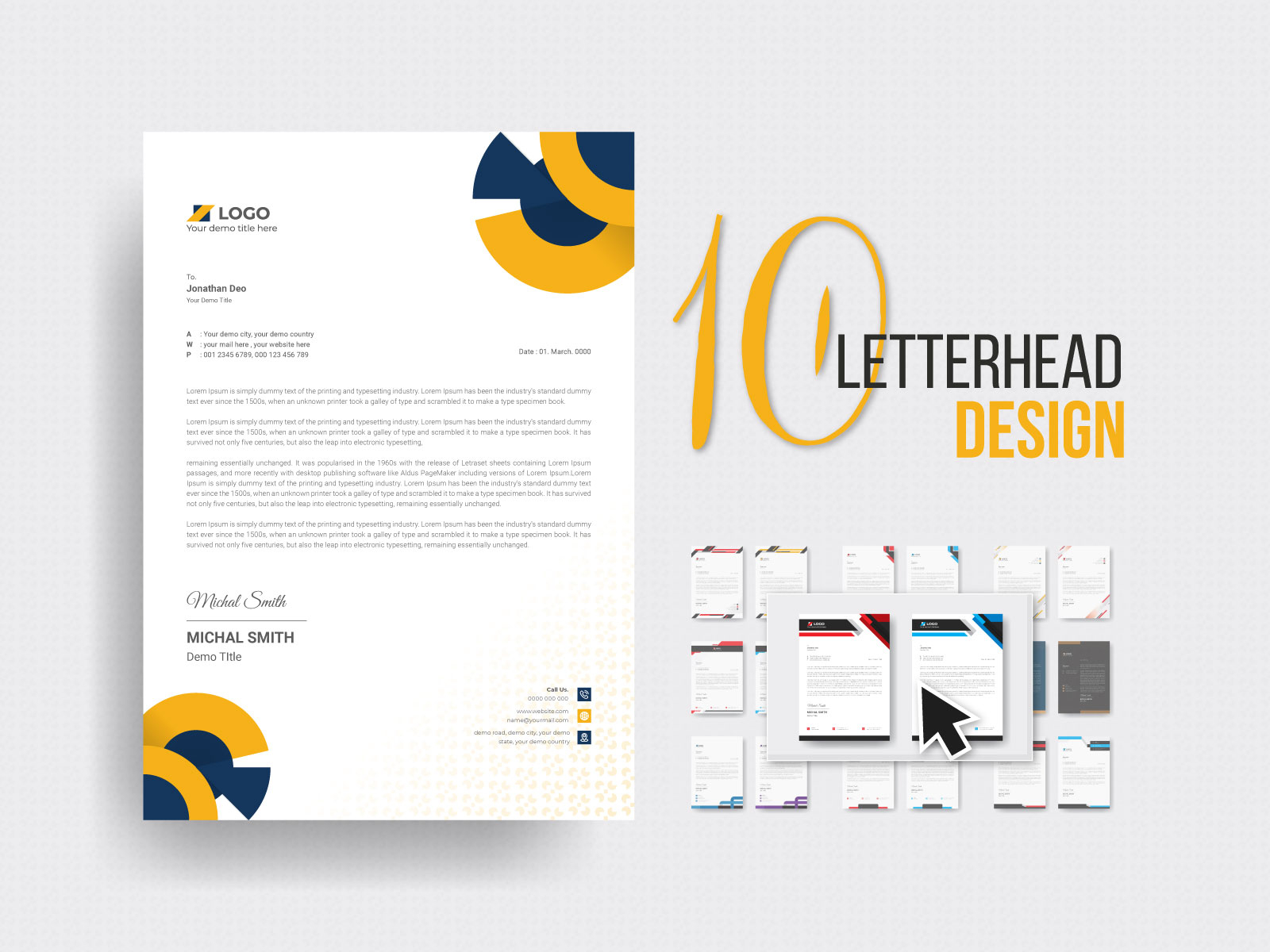 2021 Letterhead Designs, Themes, Templates And Downloadable Graphic ...