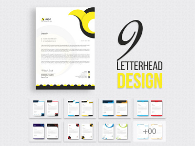 Letterhead Design Template 2021 branding business company corporate creative design graphic design letterhead design logo modern professional stationary