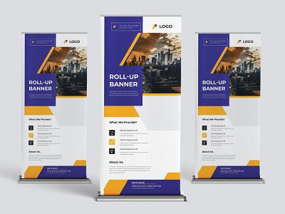 Roll up banner design 2021 advertising banner business corporate creative design food modern roll up roll up banner template travel trend