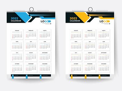 2022 Calendar design