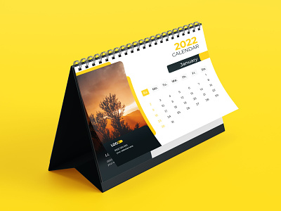 2022 Desk Calendar design template