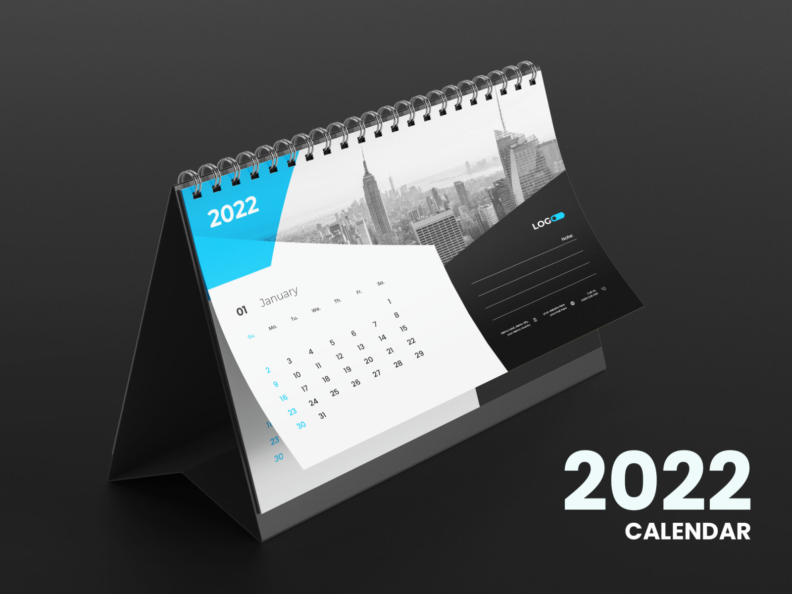 2022 calendar design by Tanmoy Topu on Dribbble