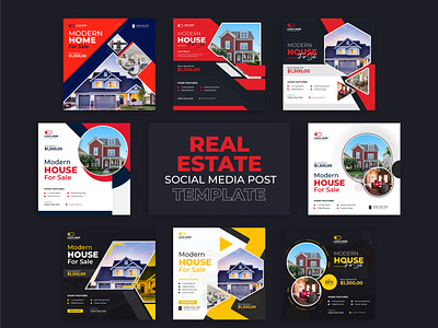 Real estate house sale social media post banner template ads advertising banner business corporate cover design fb post home sale house instagram post media modern post real estate sale social social media post stories template