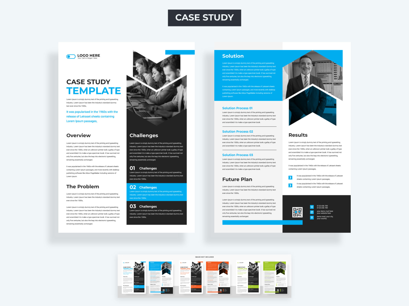 Case study flyer template by Tanmoy Topu on Dribbble