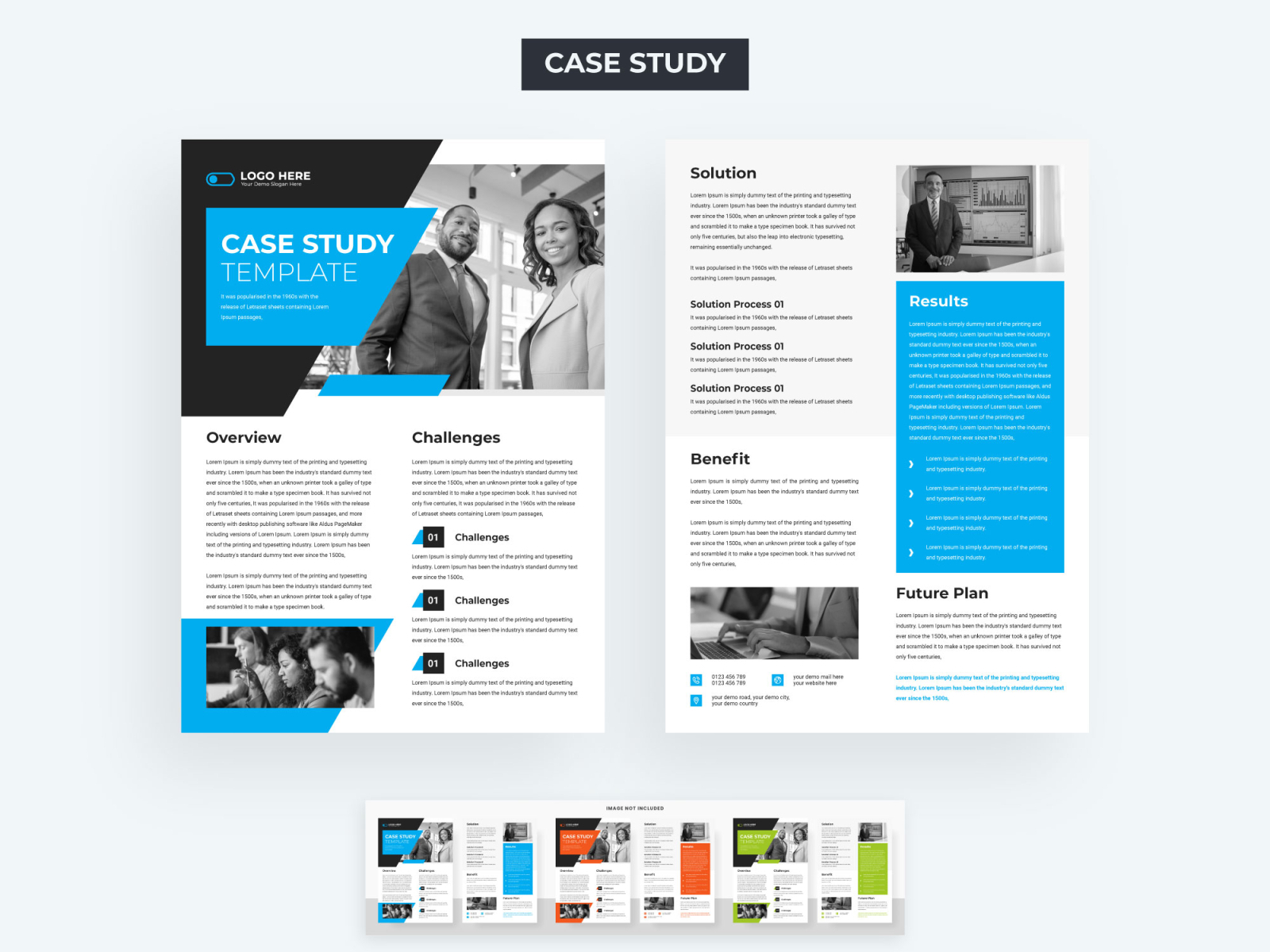 Case study flyer template by Tanmoy Topu on Dribbble