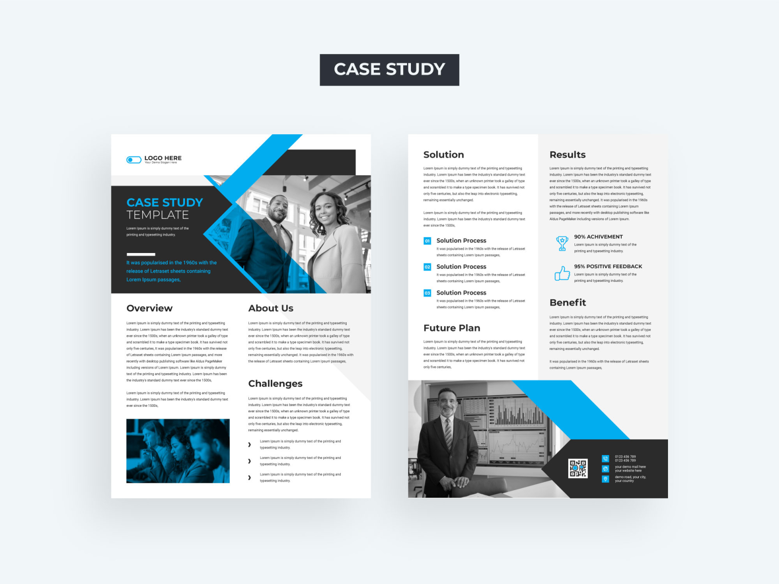 Case Study flyer template by Tanmoy Topu on Dribbble