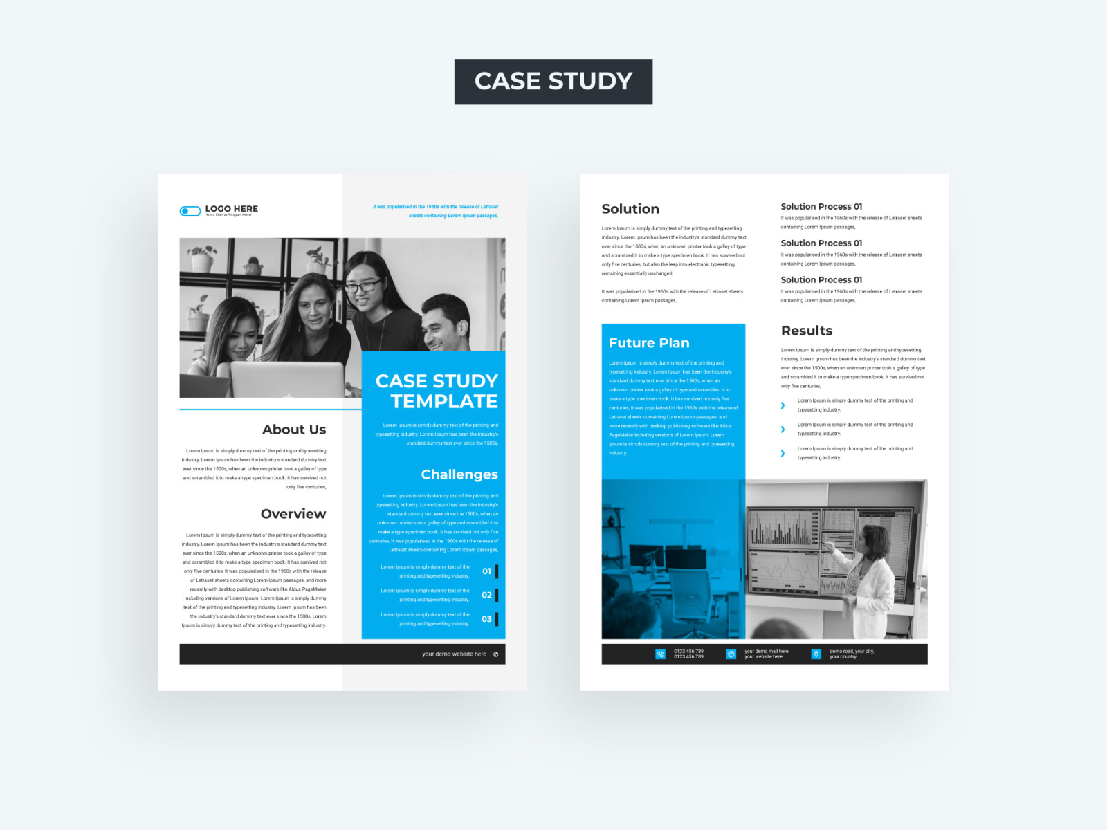 Case Study flyer template by Tanmoy Topu on Dribbble