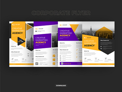 Corporate business flyer agency annual brochure business company corporate cover creative design flyer leaflet marketing modern poster print print design professional promo report template