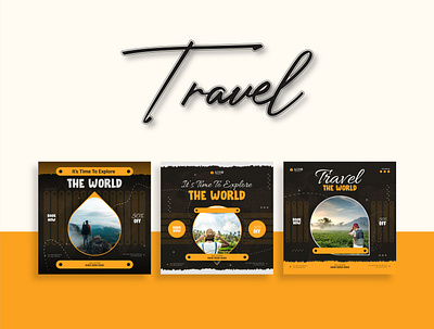 Travel Banner Social Media Instagram Post Banner Ads ad advertising banner banner ads banner design company facebook ad facebook banner instagram banner instagram post instagram template social media social media ads social media design social media pack social media post social media templates tour travel ad banner travel agency