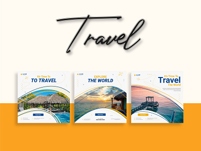 Travel Banner Social Media Instagram Post Banner Ads ad advertising banner banner ads banner design company facebook ad facebook banner instagram banner instagram post instagram template social media social media ads social media design social media pack social media post social media templates tour travel ad banner travel agency