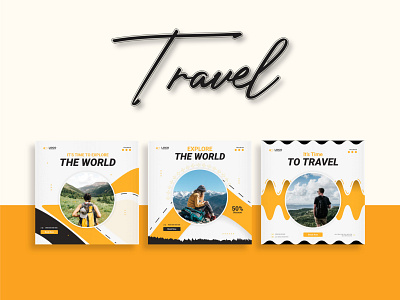 Travel Banner Social Media Instagram Post Banner Ads ad advertising banner banner ads banner design company facebook ad facebook banner graphic design instagram banner instagram post instagram template social media social media ads social media design social media pack social media post tour travel ad banner travel agency