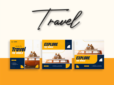 Travel Banner Social Media Instagram Post Banner Ads