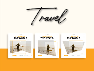 Travel Banner Social Media Instagram Post Banner Ads ad advertising banner banner ads banner design company facebook ad facebook banner instagram banner instagram post instagram template social media social media ads social media design social media pack social media post social media templates tour travel ad banner travel agency