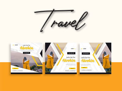 Travel Banner Social Media Instagram Post Banner Ads ad advertising banner banner ads banner design company facebook ad facebook banner instagram banner instagram post instagram template social media social media ads social media design social media pack social media post social media templates tour travel ad banner travel agency