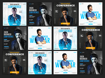 Conference social media post template