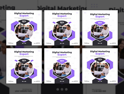 Digital marketing agency social media post design template ad ads advertising agency banner business company corporate design designer facebook instagram marketing marketing agency modern post social media template web banner website