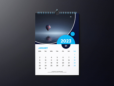 2023 12 page calendar design template