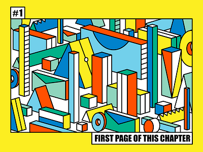 first things, first. design geometric graphic illustration