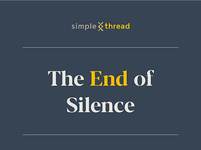 The End of Silence black lives matter