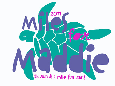 Miles for Maddie branding design flat illustration logo vector