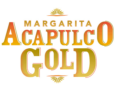 Acapulco Gold Logo branding design flat illustration logo typography vector