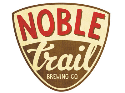 Noble Trail Brewing Co. Logo branding design flat illustration logo type typography vector
