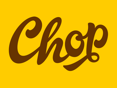 Chop brown chop freehand hammonds logo sauce