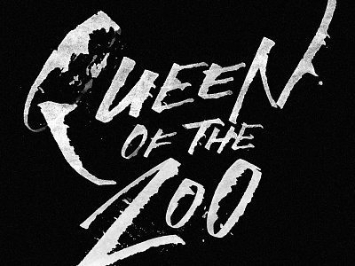 Fetty Wap - Queen of the Zoo 1738 brush calligraphy fetty letters productions rgf rough script wap zoogang zoovier