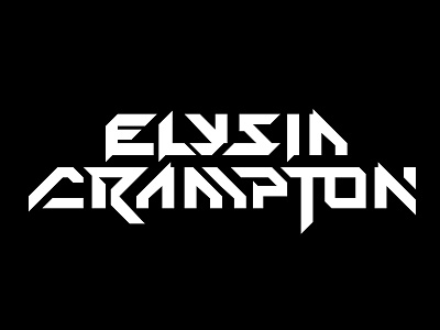 Elysia Crampton logotype design electronica experimental futuristic graphic identity logo logotype music sci fi type typography