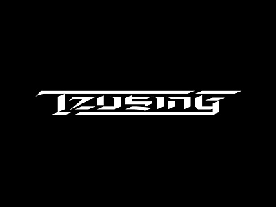 Tzusing Logotype custom design eastern electronica experimental lettering logotype music sing typography tzu tzusing