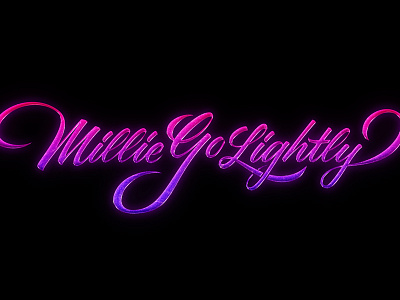 Millie Go Lightly logotype barbie beautiful brush calligraphy cursive flourish girls script thugger