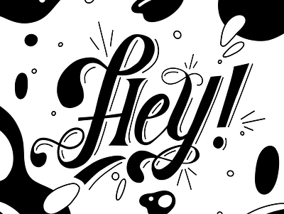Hey! graphicdesign hand lettering handlettering illustration procreate typogaphy