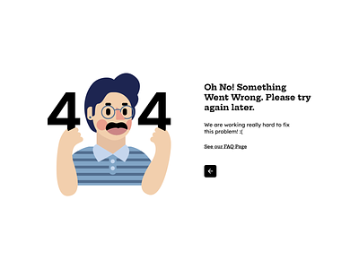 Daily UI Challenge: 404 Error design error error 404 error message error page graphicdesign illustration ui uidesign uiux vector web webdesign