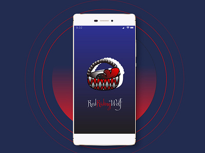 UI RedRidingWolf mobile game adobe illustrator adobe ilustrator app app design art blue design game icon mobile red ui vector